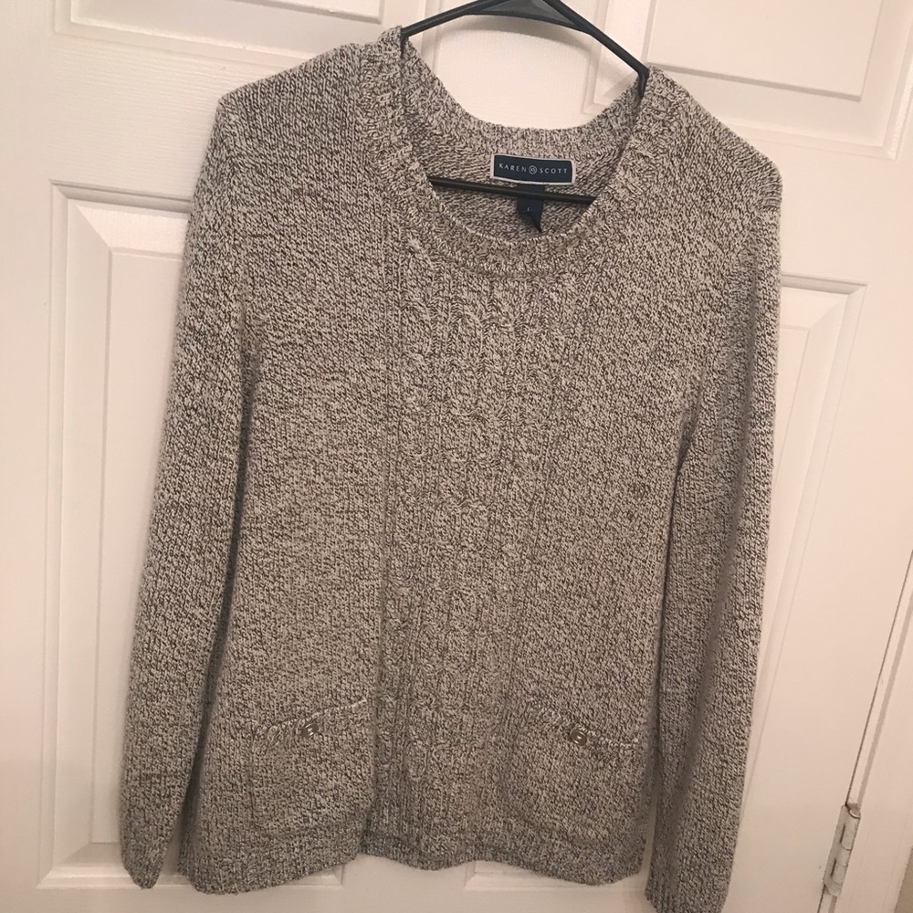 Gray sweater long sleeve